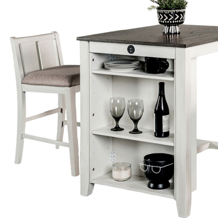 BenJara Lessi 3pc Counter Height Table Set - Thumbnail 4