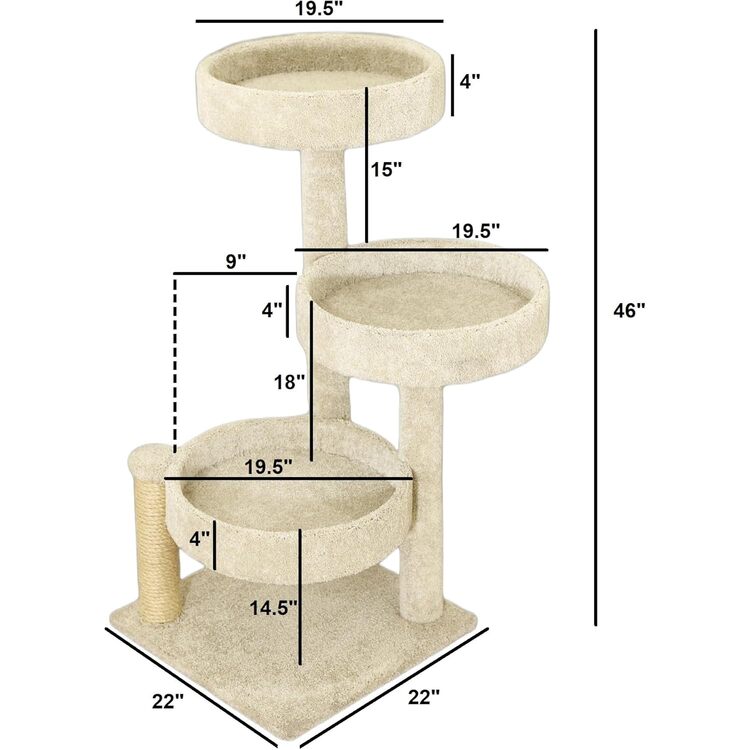 New Cat Condos Heavy Duty Cat Tree for Large Cats - Prestige Cat Trees - Image 3