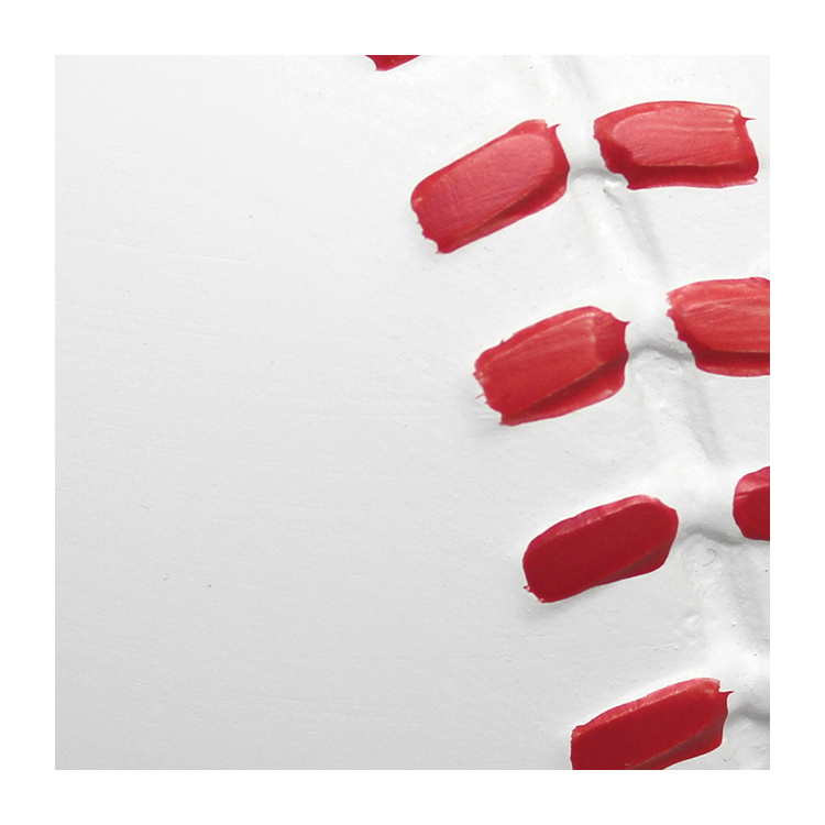 Simple Designs 10.7" SportsLite Mini Baseball Table Lamp for Kids Room, Mancave, White and Red - Image 11