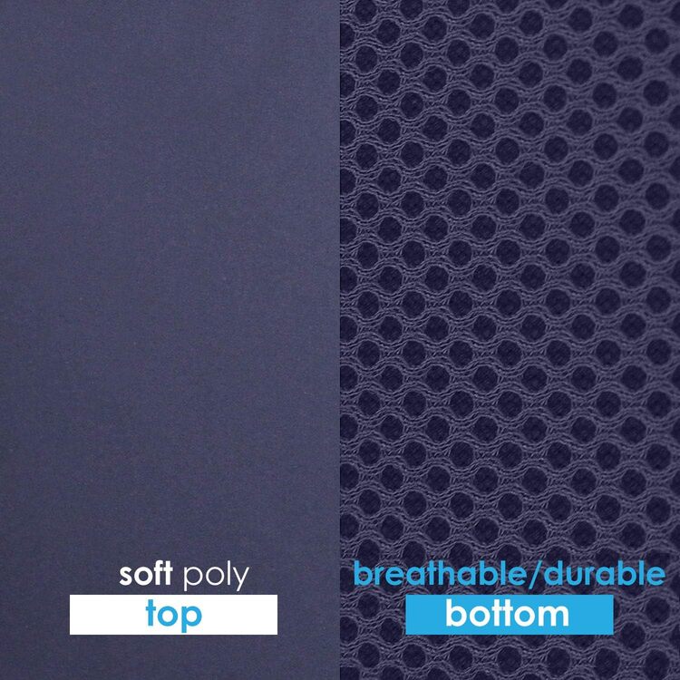 American Furniture Alliance Hide A' Mat 3.5 x 30 x 75 inch Jr Twin TriFold Mattress, Pewter Mesh/Black Poly - Image 4