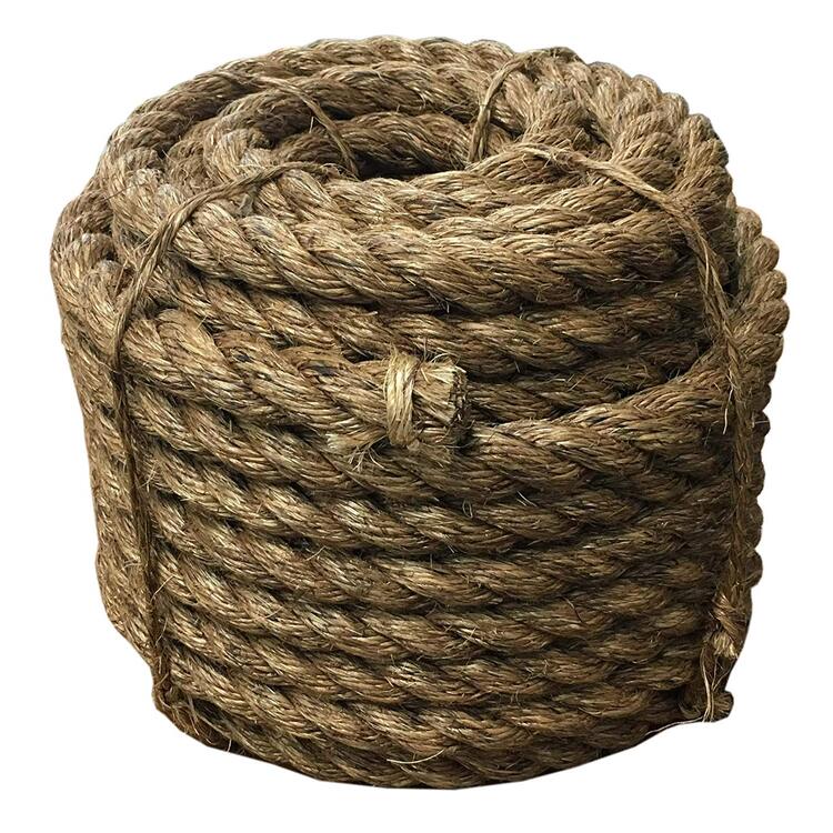 T.W . Evans Cordage 1" x 100ft Manila Rope - Strong Natural Fiber Rope image - 1