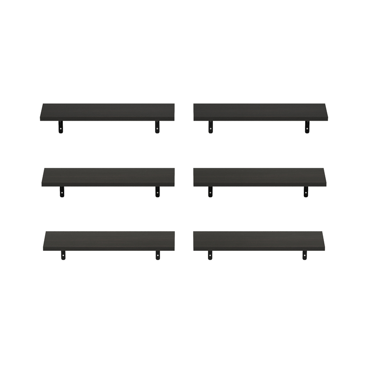 Furinno Rossi 18-Inch Wall Mounted Floating Display Shelves - Thumbnail 2