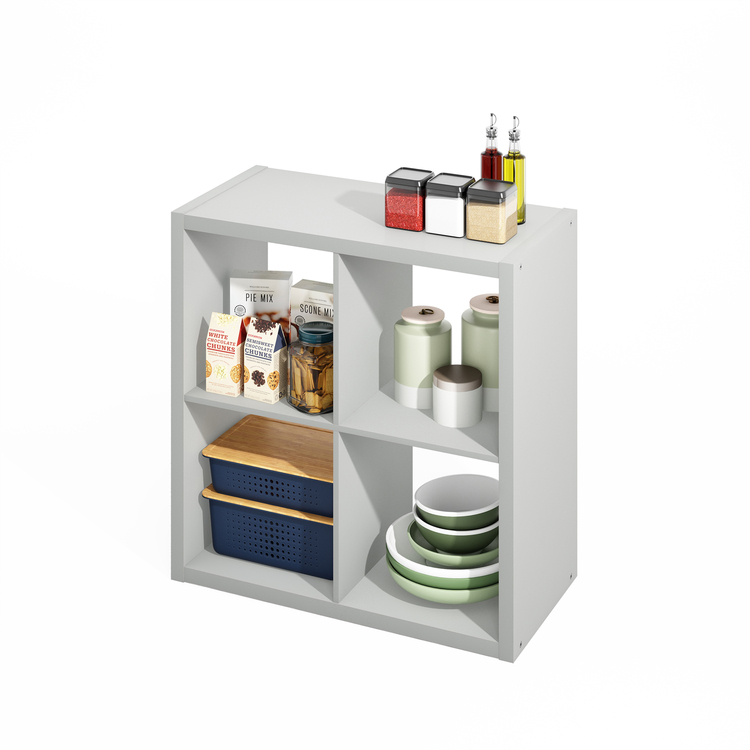 Furinno Hermite 4-Cube Open Shelves Kitchen Storage