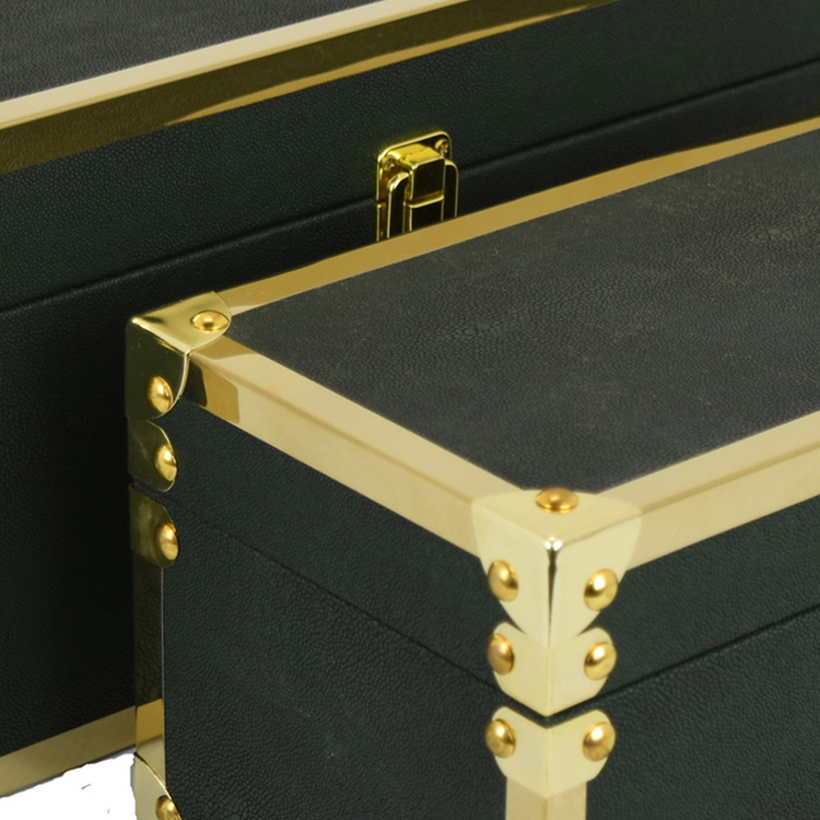 Benjara Mecca Storage Box Set of 2