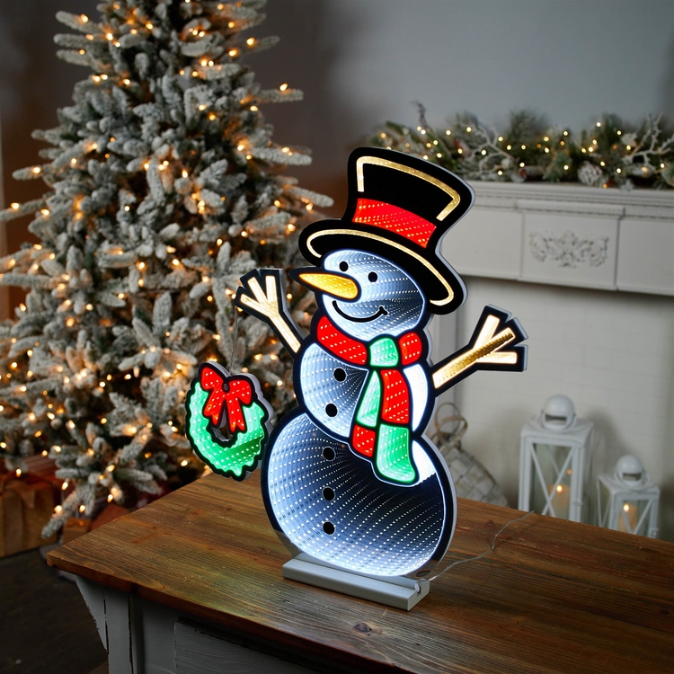Melrose International Snowman Ekkolight Figure - Thumbnail 4