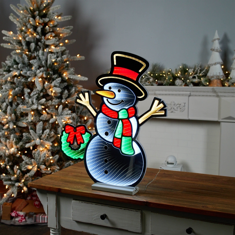 Melrose International Snowman Ekkolight Figure - Thumbnail 3