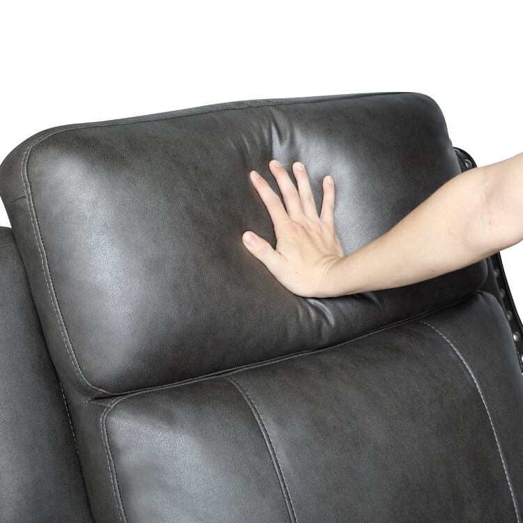 Benjara Gimo Manual Recliner Sofa - Thumbnail 3