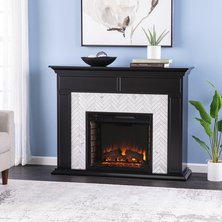 SEI Furniture Torlington Electric Fireplace - Thumbnail 2