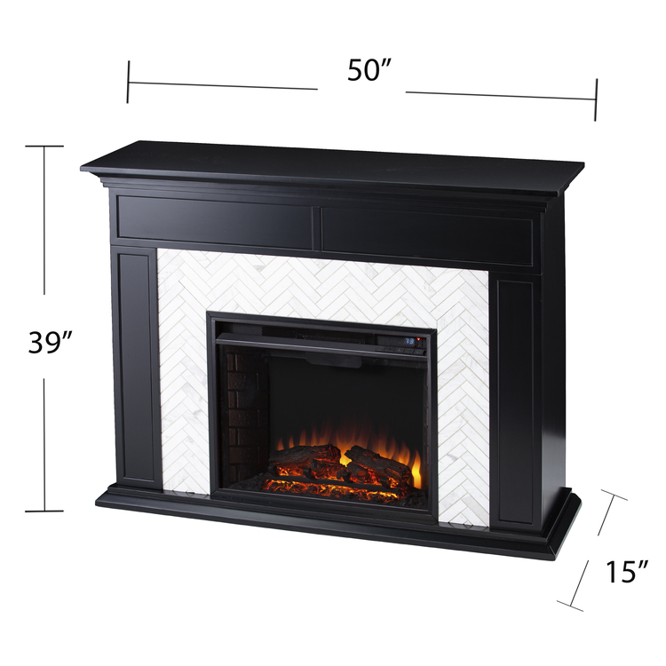 SEI Furniture Torlington Electric Fireplace - Thumbnail 4