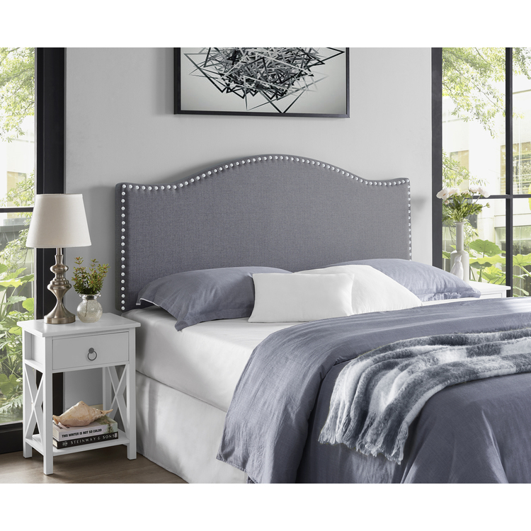 Size: Queen Finish: Light Gray
