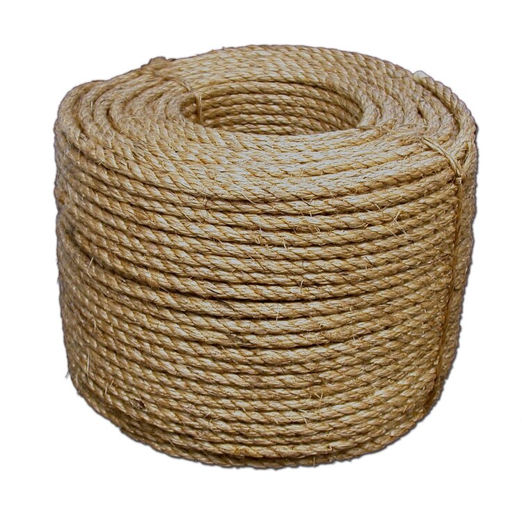 T.W . Evans Cordage Manila Rope 3/8" x 600ft - Natural Fiber Rope image - 1