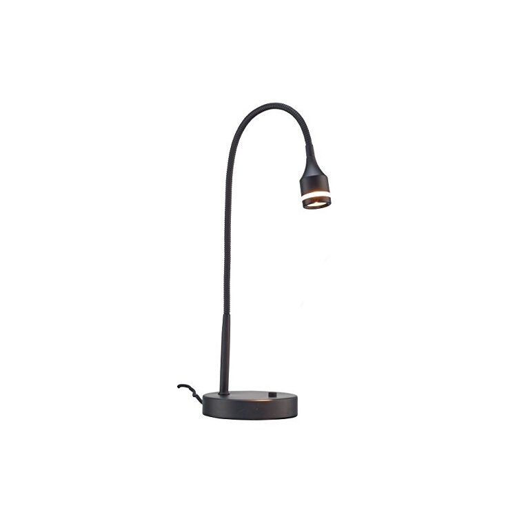 Adjustable LED Desk Lamp Black Modern Night Light Table Study Lamp - Adesso image - 1