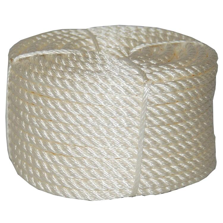 T.W . Evans Cordage Nylon Rope - 3/8" x 100ft Twisted Utility Cord image - 1
