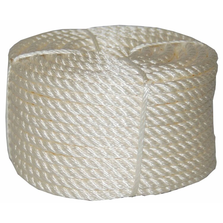 T.W . Evans Cordage Twisted Nylon Rope - 3/4" x 100ft image - 1