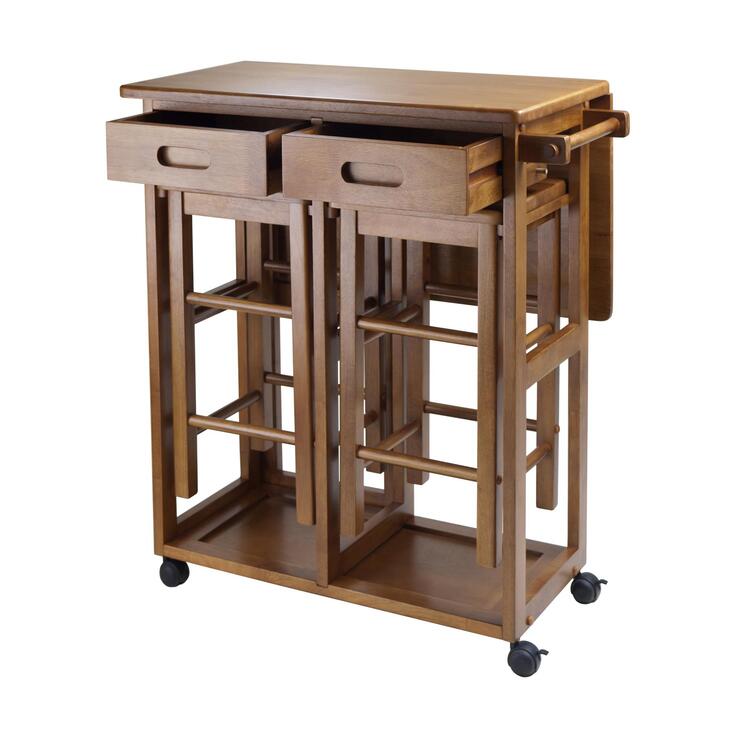 Winsome Wood Space Saver with 2 Stools, Square - Image 6