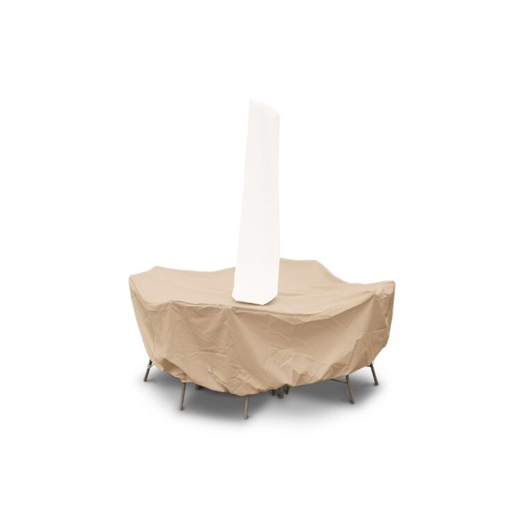 Durable Outdoor Dining Set Covers w/Umbrella Hole & Water Repellency image - 1