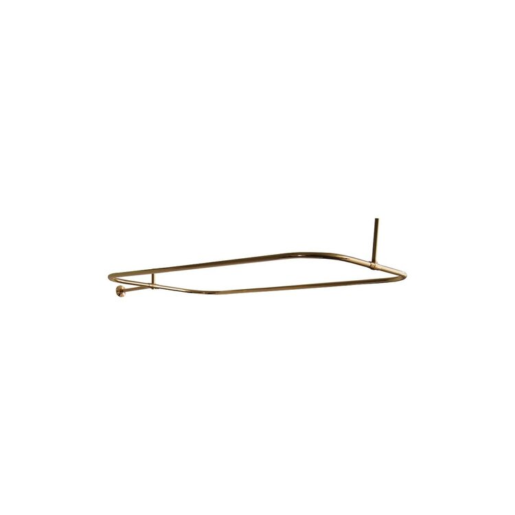 Solid Brass Rectangular Shower Rods - Barclay Products image - 1