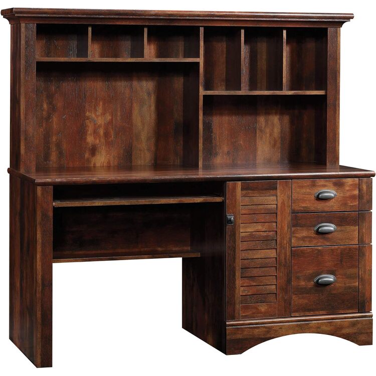 Sauder Harbor View Computer Desk with Hutch - Coastal Style image - 1