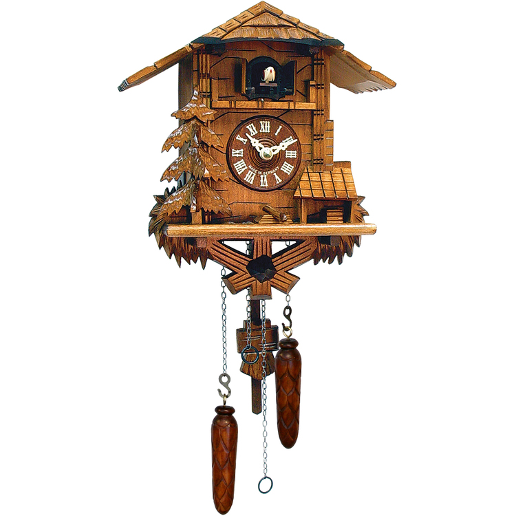 Battery Operated German Cuckoo Clock - Plays Music & Hourly Chimes image - 1