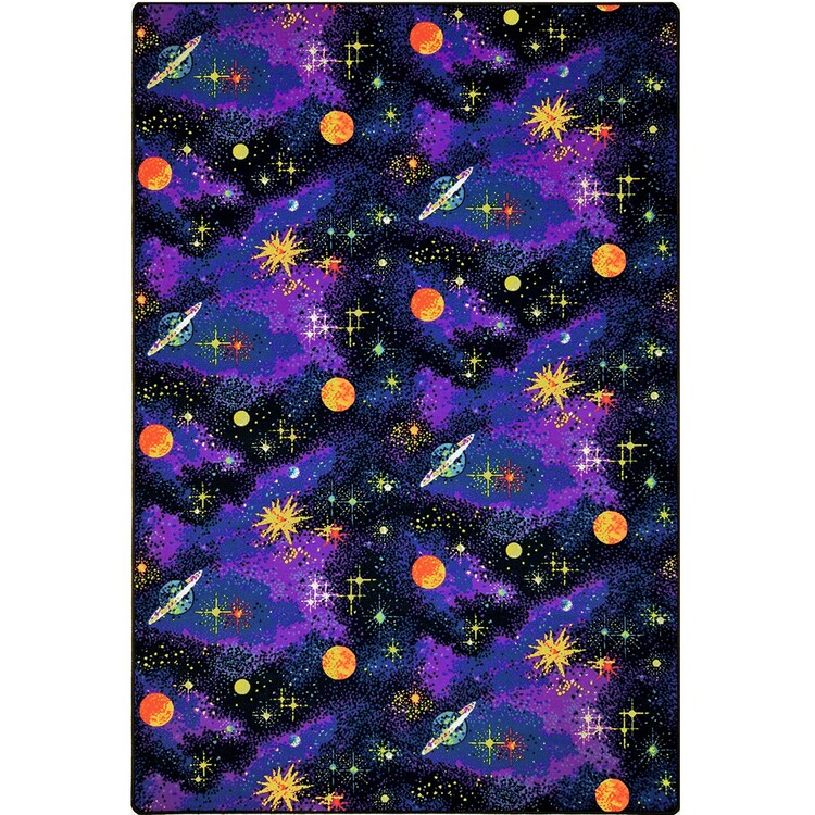 Space Explorer 12' x 12' Area Rug In Color Fluorescent image - 1