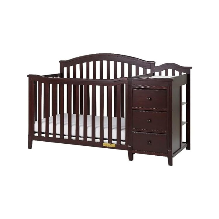 AFG Baby Furniture Kali II 4-in-1 Convertible Crib and Changer