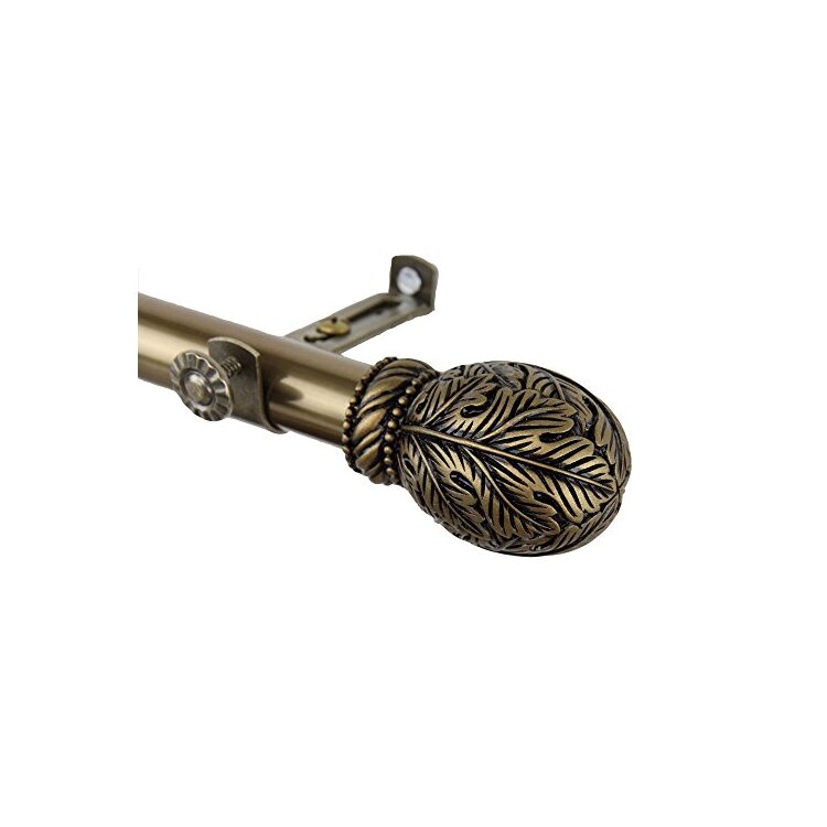 Satin Nickel Curtain Rods 28 - 48 Wide Satin Nickel Finish - Rod Desyne image - 1