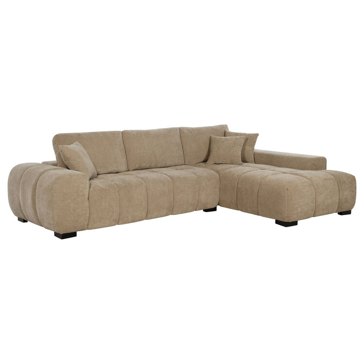 Coaster Octavia Upholstered Sectional Chaise Sofa image - 1