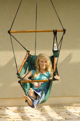 Zero Gravity Hammock Chair with Wood Dowels for Comfortable Hangouts - Image 2