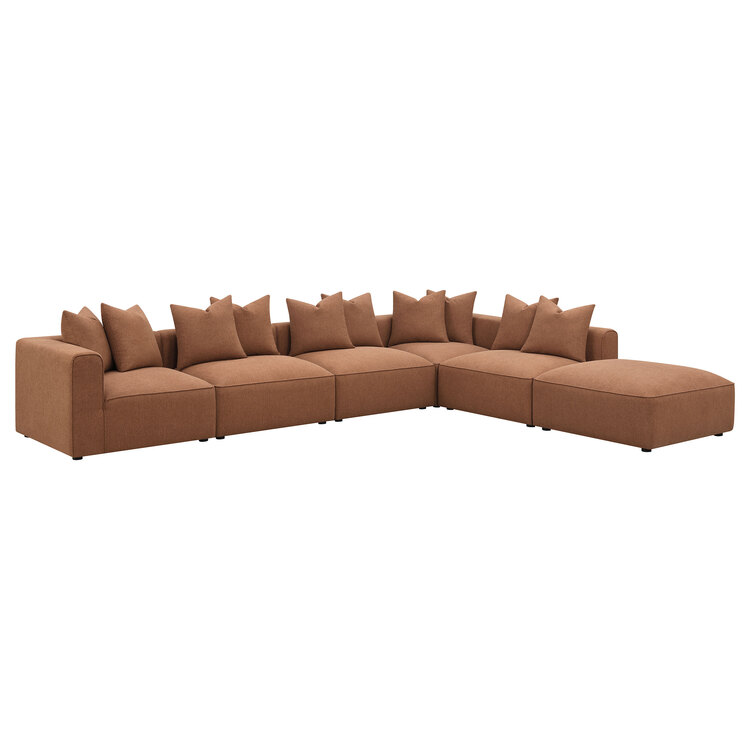 Coaster Jennifer 6-piece Upholstered Modular Sectional image - 1