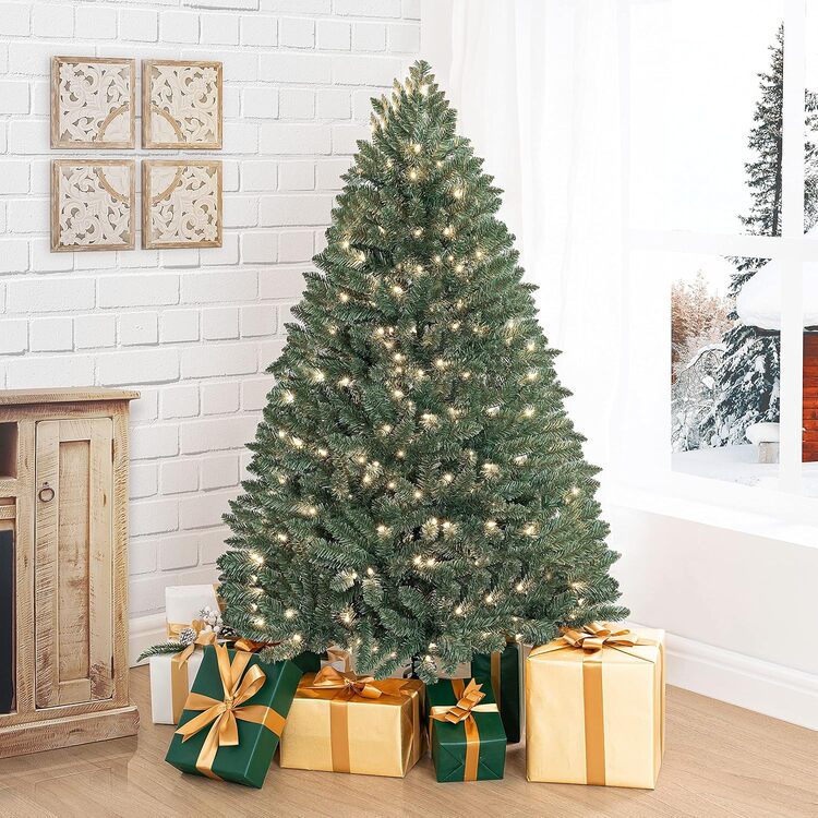 Naomi Home Prague Pre-Lit Artificial Christmas Tree with Lights image - 1