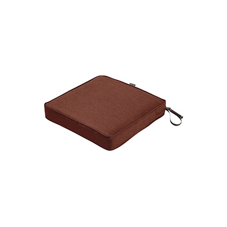 Heavy Duty Outdoor Patio Cushion, 3 Thick, Heather Henna Red image - 1