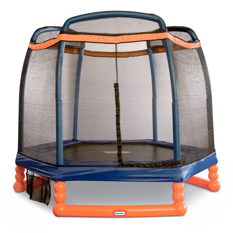 Little Tikes Kids Trampoline 7ft with Safety Net - Bounce House image - 1