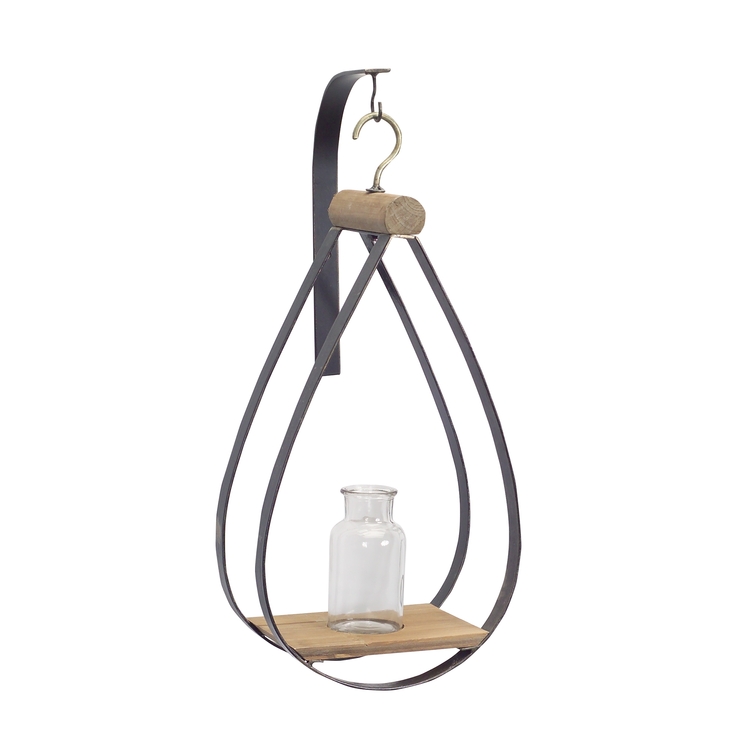 MELROSE International Hanging Bottle Vase Wall Decor - Thumbnail 2