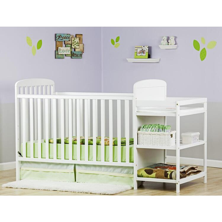 full size crib with changing table