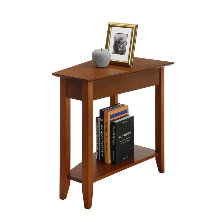 Convenience Concepts American Heritage Wedge End Table with Shelf image - 1