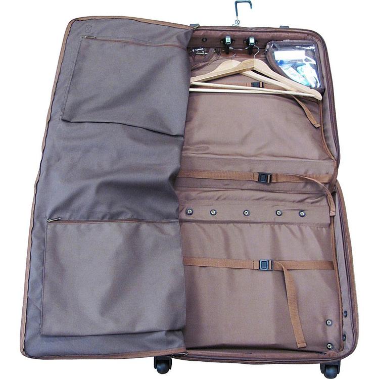Amerileather Wheeled Leather Garment Bag Travel Bag