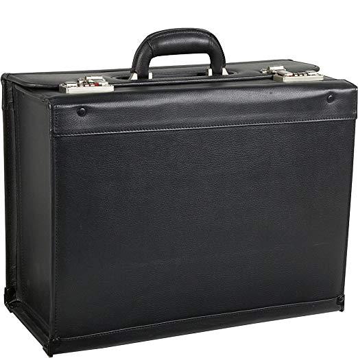 amerileather leather laptop backpack briefcase Black (#2437-0) : Electronics or on short trips Amerileather Black Leather Pilot Case