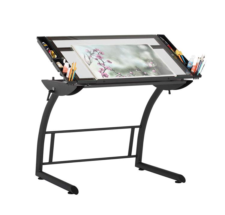 Studio Designs Adjustable Drafting & Art Table - Charcoal - OJCommerce.com