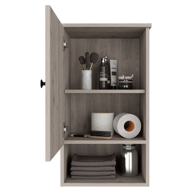 Gray Medicine Cabinet Modern Bathroom Storage - Boahaus image - 1