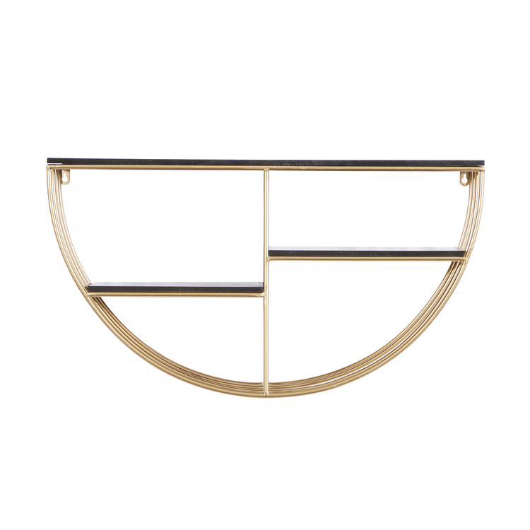 Urban Designs Ellison Gold Metal Decorative Wall Shelf image - 1