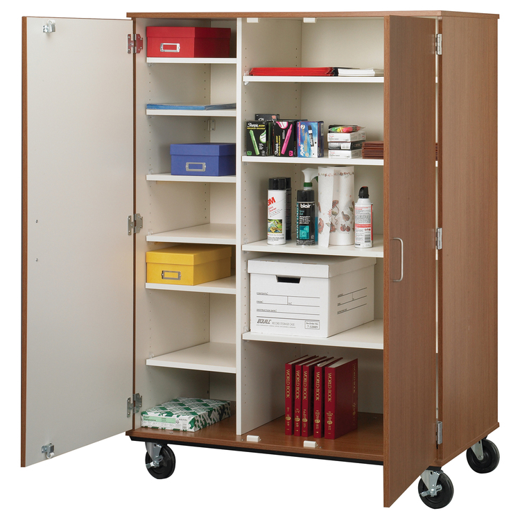 ID Systems 67" Tall - Closed Shelf Storage w/ Lock image - 1