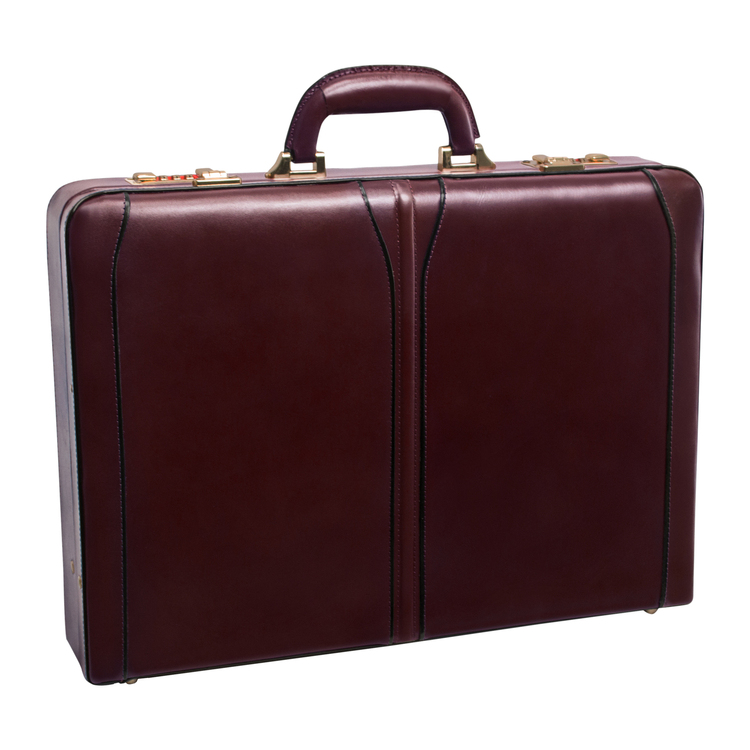 McKleinUSA Leather Attache Briefcase - Burgundy - image - 1