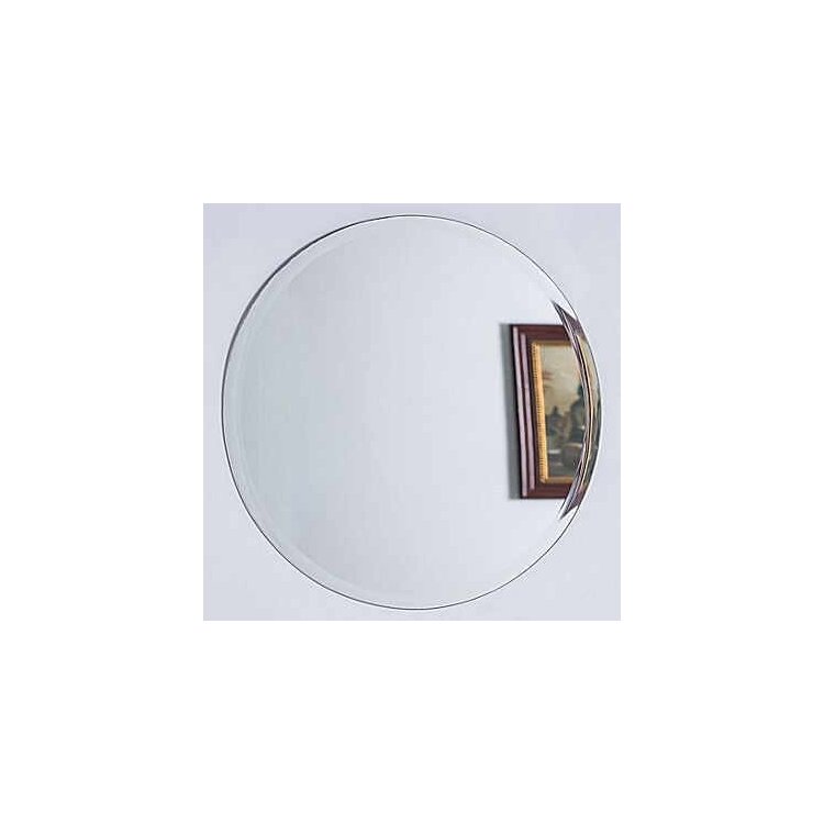 Round Frameless 27 Wall Mirror for Home or Office Decor - Bellaterra Home image - 1