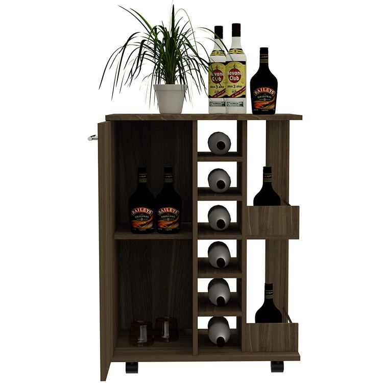 Bar Cart with Wine Storage 