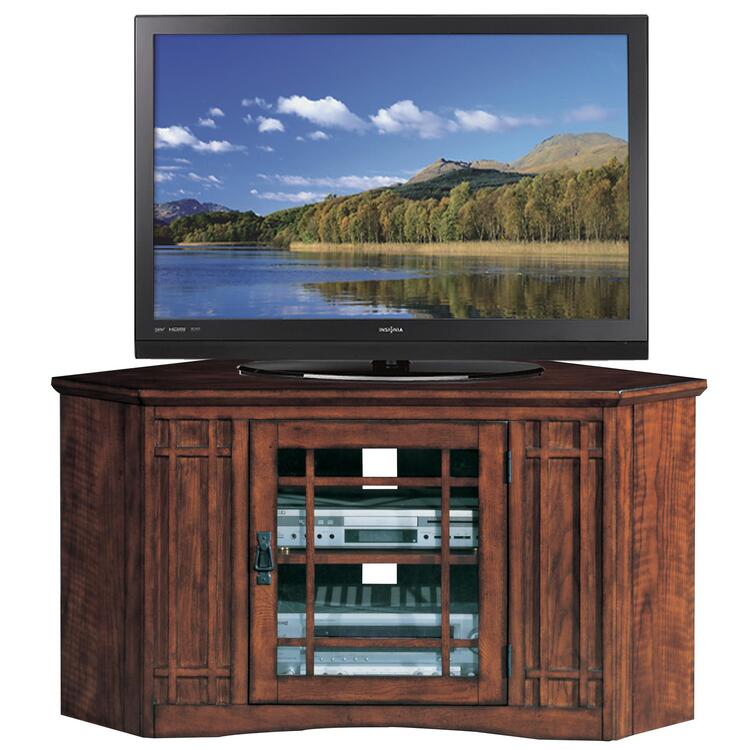 Solid Wood Mission Oak TV Stand from Leick Home  image - 1
