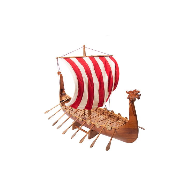 Old Modern Handicrafts Drakkar Viking Historic Boat Model - Image 6