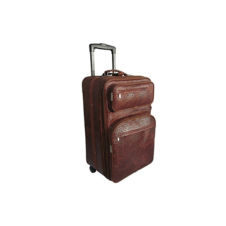 Amerileather Leather Expandable Suitcase 26