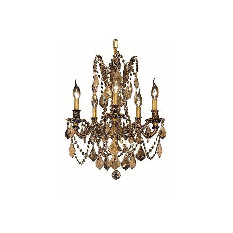 French Gold Pendant Crystal Lighting Elegant Design image - 1