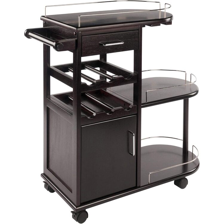 Winsome Jimmy Entertainment Cart, Espresso image - 1