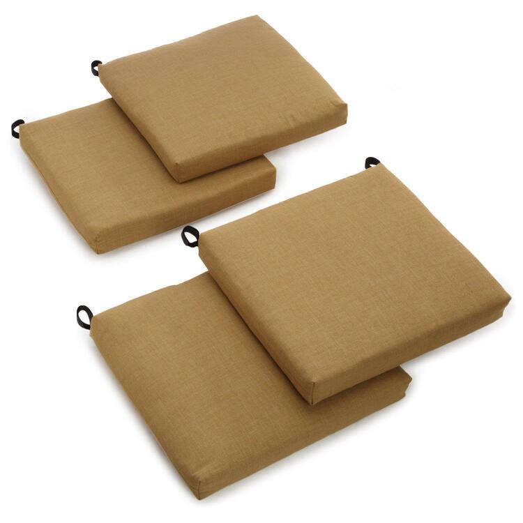 20-inch by 19-inch Spun Polyester Chair Cushion (Set of Four) image - 1